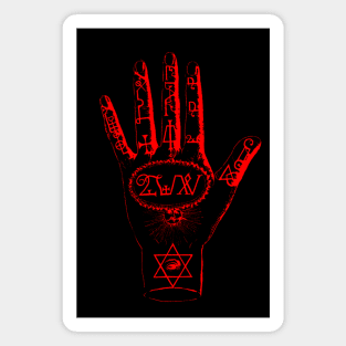 Wiccan Witch Palmistry Magic Magnet